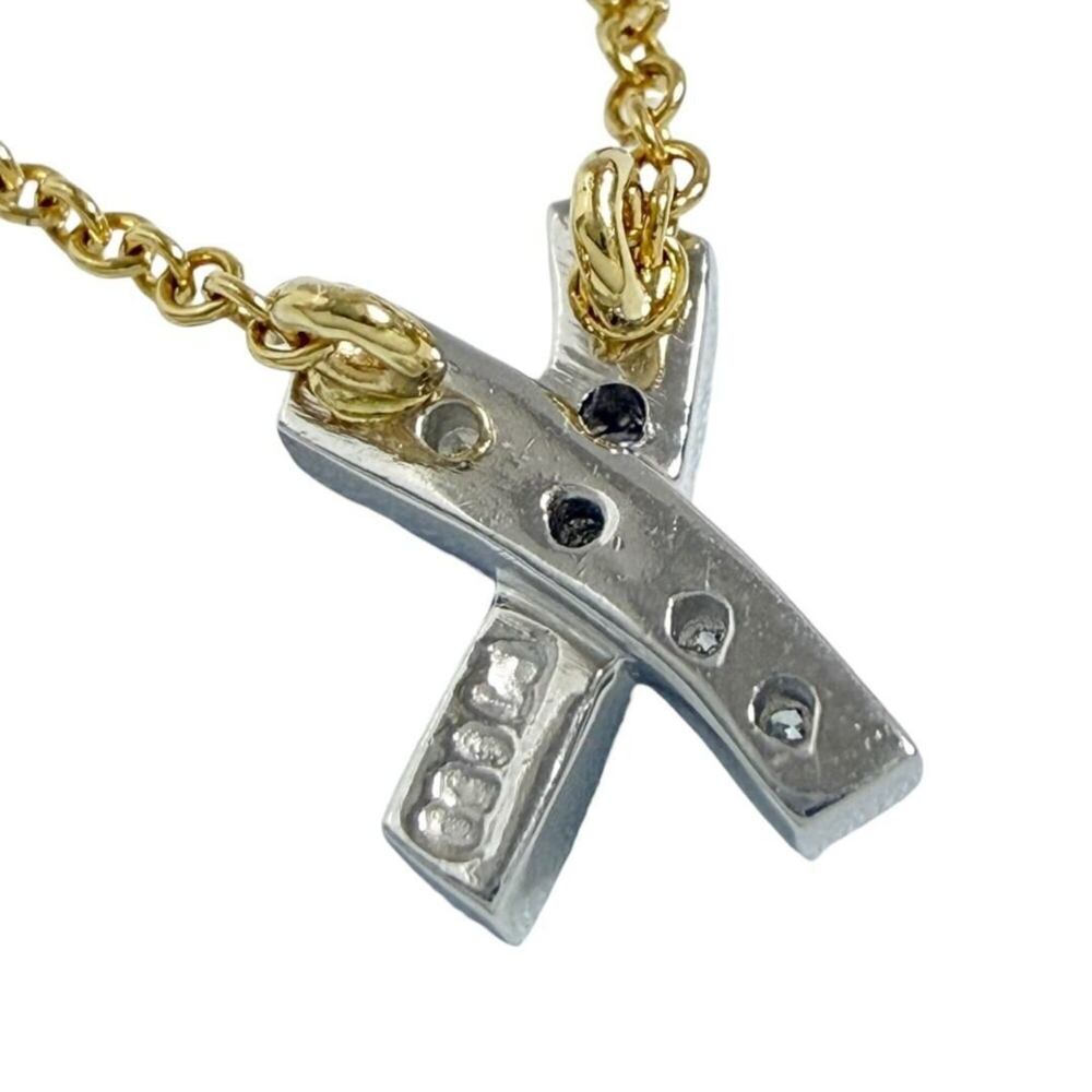 Tiffany & Co. Kiss pendant necklace, 18K gold, platinum, diamonds. - Picture 2 of 10